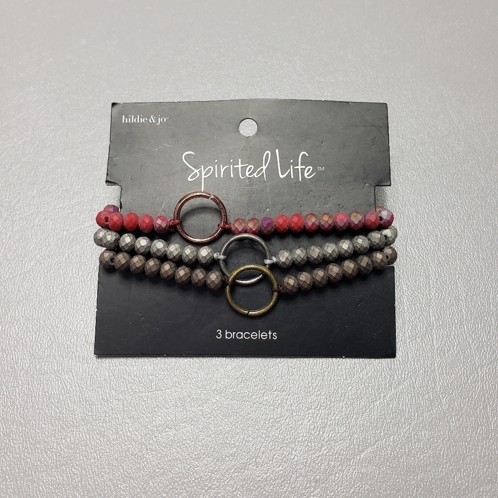 New hildie and Jo spirited life 3 bracelet set